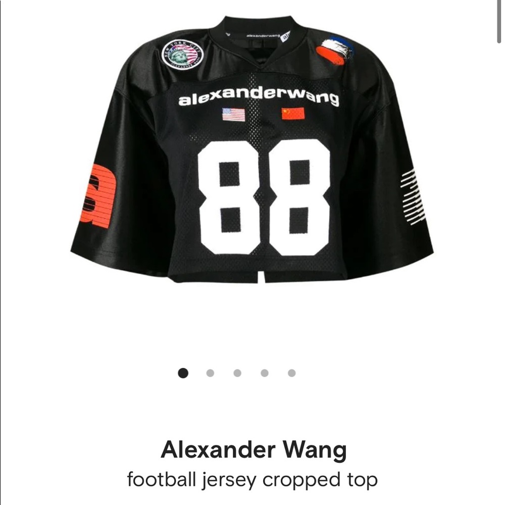 ALEXANDER WANG CROPPED JERSEY XS
